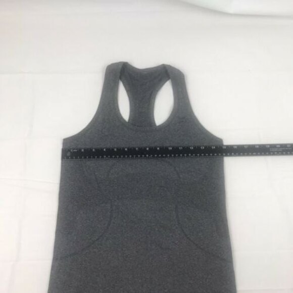 Lululemon Swiftly‎ Tech Run Racerback Heathered Gray Tank Top Shirt Size 6 - Picture 9 of 9